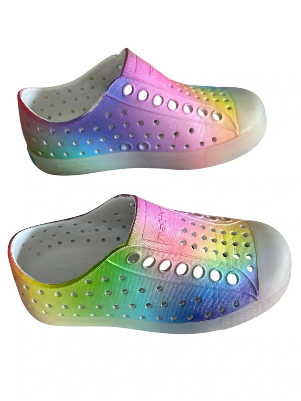 Native Children's Jefferson Sugarlite Rainbow Slip-On Water Shoes Size C8